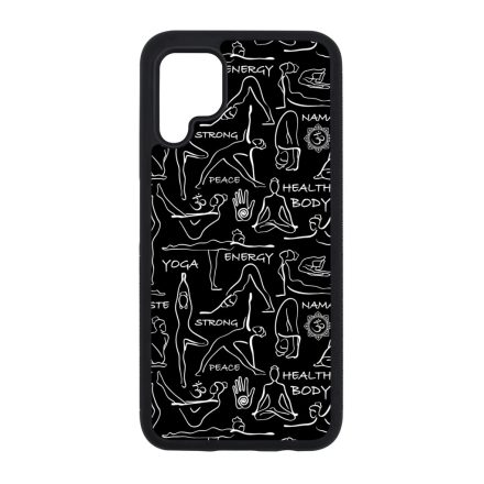Black Line Art Joga Huawei szilikon tok
