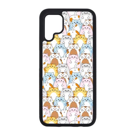Tündéri Kawaii cica mintás Huawei szilikon tok