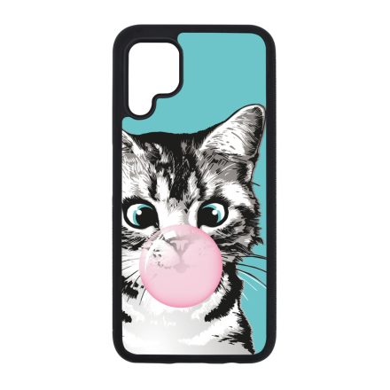 Bubble Cat - cica mintás Huawei szilikon tok