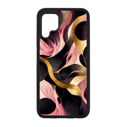 Aranyló fekete-pink márvány mintás Huawei szilikon tok