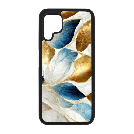 Csodaszép fehér-arany leveles márvány mintás Huawei szilikon tok