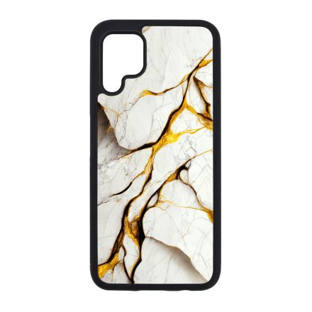 Luxury fehér és arany márvány mintás Huawei szilikon tok