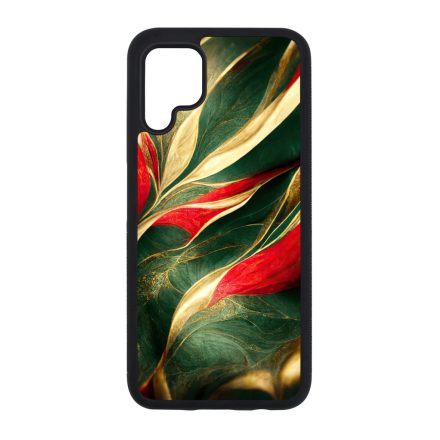Magyaros piros-zöld márvány mintás Huawei szilikon tok