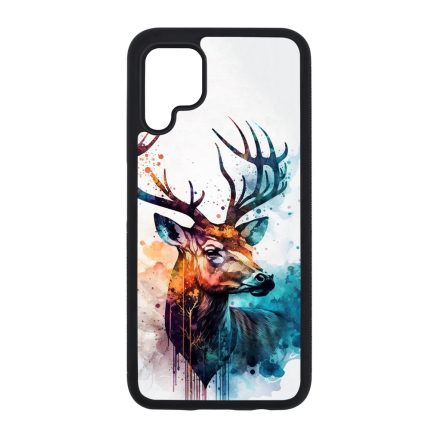 Watercolor szarvas portré Huawei szilikon tok