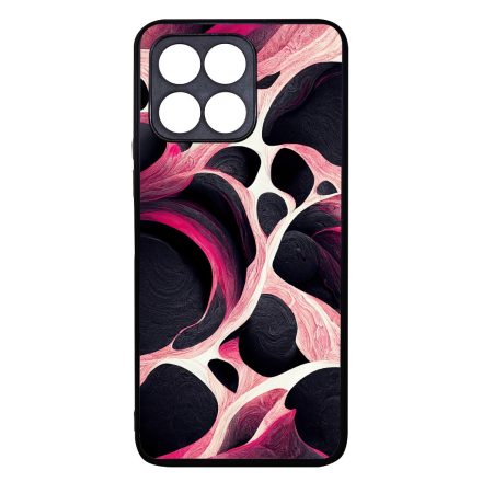 Gyönyörű fekete-fehér és pink márvány mintás Honor 70 Lite tok
