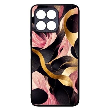 Aranyló fekete-pink márvány mintás Honor 70 Lite tok