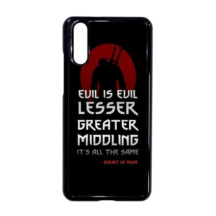 Evil is evil the Witcher Vaják Netflix Huawei P20 tok