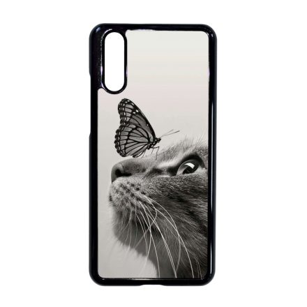 Cica és Pillangó - macskás Huawei P20 tok
