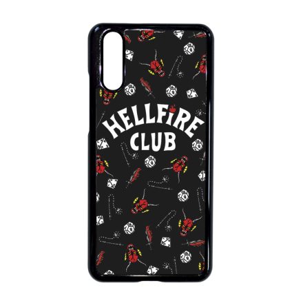 Hellfire Club - Fekete mintás - Stranger Things Huawei P20 tok