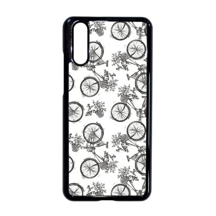 Gyonyorű viragos kerekpar Huawei P20 tok