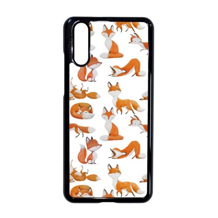 Rajzolt Róka mintás Huawei P20 tok