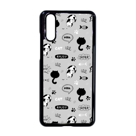 Mrrr Cuki Cica mintás Huawei P20 tok