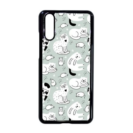 Tündéri macska-egér mintás Huawei P20 tok