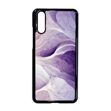 Absztrakt lila márvány mintás Huawei P20 tok