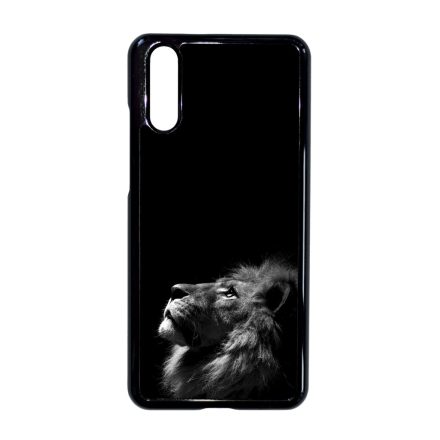 Fekete-fehér oroszlán Huawei P20 tok