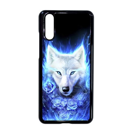 Farkas kék rózsával Huawei P20 tok
