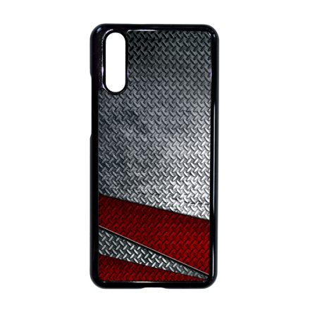 Acéllemez vörös sávval Huawei P20 tok