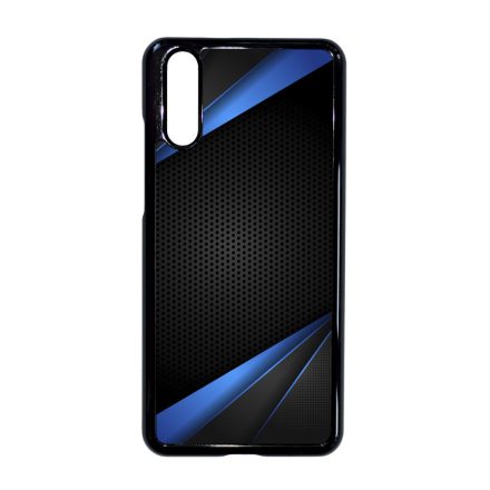Carbon kék sávokkal Huawei P20 tok