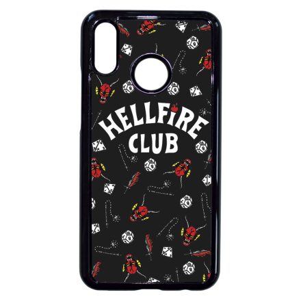 Hellfire Club - Fekete mintás - Stranger Things Huawei P20 Lite tok