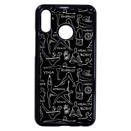 Black Line Art Joga Huawei P20 Lite tok