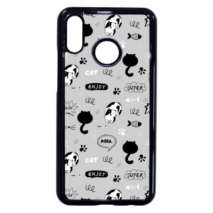 Mrrr Cuki Cica mintás Huawei P20 Lite tok