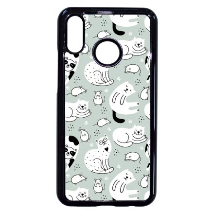 Tündéri macska-egér mintás Huawei P20 Lite tok