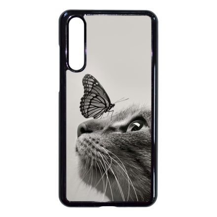 Cica és Pillangó - macskás Huawei P20 Pro tok