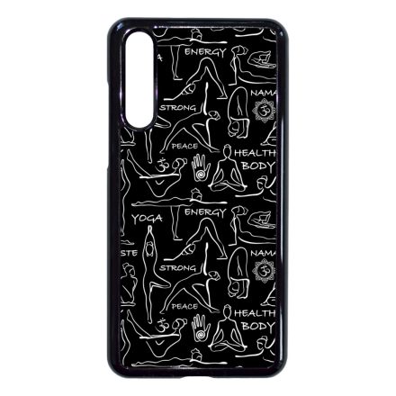Black Line Art Joga Huawei P20 Pro tok