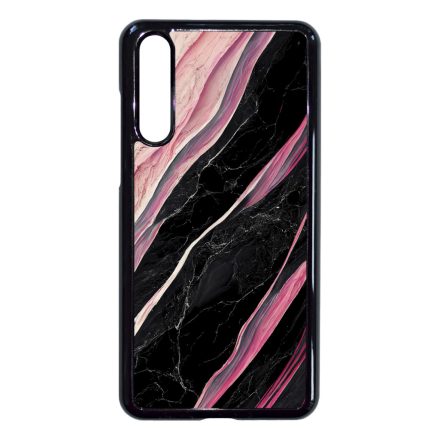 Luxury fekete-pink márvány mintás Huawei P20 Pro tok