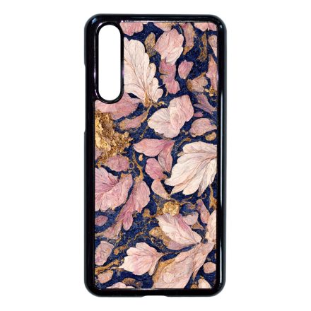 Gyönyörű rózsaszín aranyos virág Art Huawei P20 Pro tok