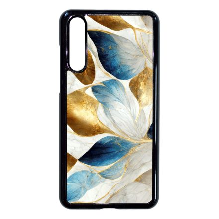 Csodaszép fehér-arany leveles márvány mintás Huawei P20 Pro tok