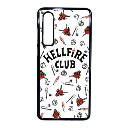 Hellfire Club - Fehér Mintás - Stranger Things Huawei P30 tok