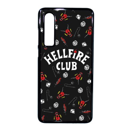Hellfire Club - Fekete mintás - Stranger Things Huawei P30 tok