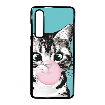 Bubble Cat - cica mintás Huawei P30 tok
