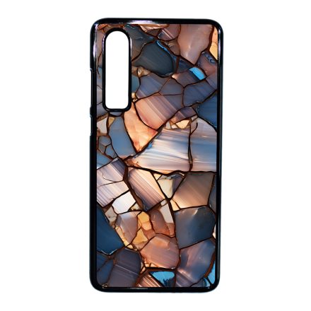 Elegáns kék mozaik Art Huawei P30 tok
