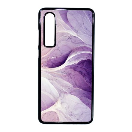 Absztrakt lila márvány mintás Huawei P30 tok