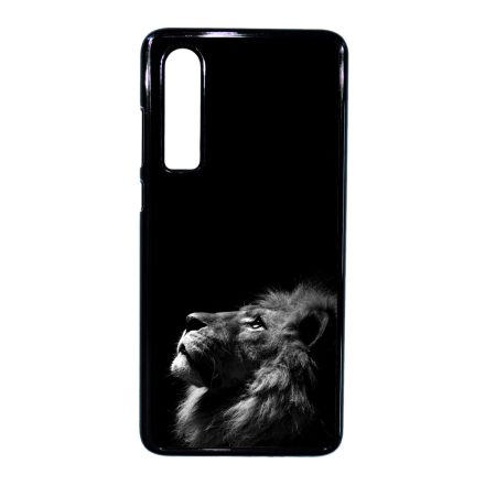 Fekete-fehér oroszlán Huawei P30 tok