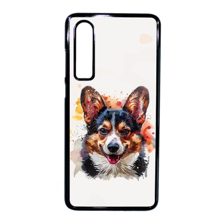 Színes Corgi Huawei P30 tok