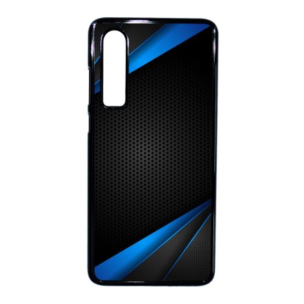 Carbon kék sávokkal Huawei P30 tok