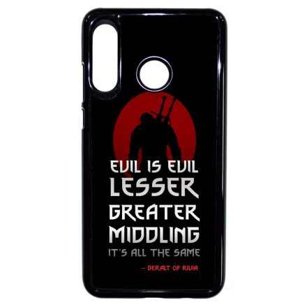 Evil is evil the Witcher Vaják Netflix Huawei P30 Lite tok