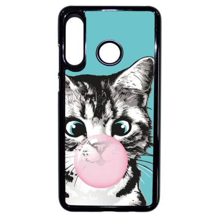 Bubble Cat - cica mintás Huawei P30 Lite tok