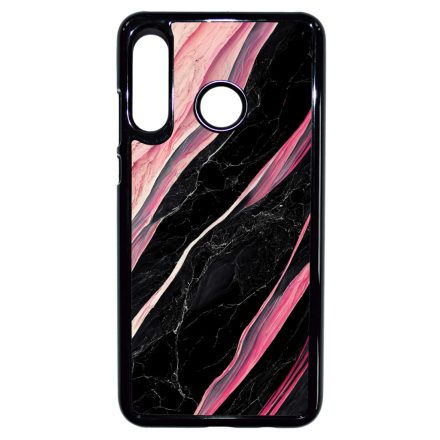 Luxury fekete-pink márvány mintás Huawei P30 Lite tok