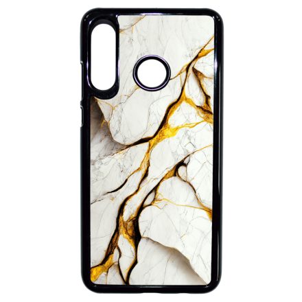 Luxury fehér és arany márvány mintás Huawei P30 Lite tok