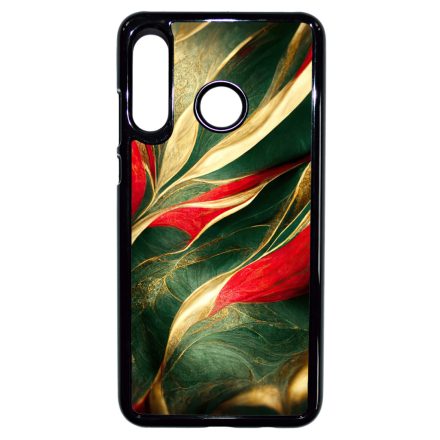 Magyaros piros-zöld márvány mintás Huawei P30 Lite tok