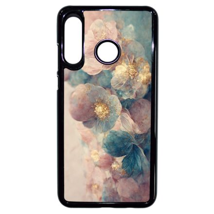 Pasztel rózsaszín és kék virágos Art Huawei P30 Lite tok