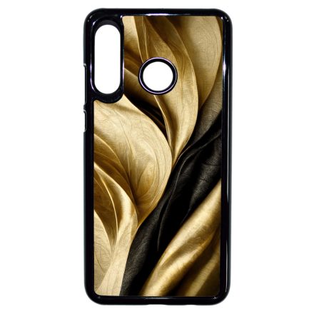 Fekete-arany mintás szatén hatású Art Huawei P30 Lite tok