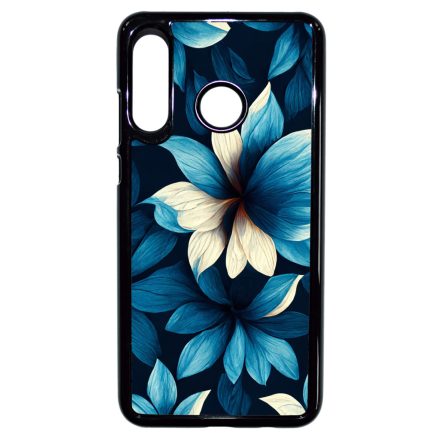 Szépséges kék virágos Art Huawei P30 Lite tok