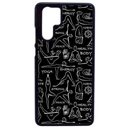 Black Line Art Joga Huawei P30 Pro tok