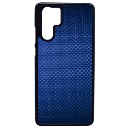 Gyönyörű kék karbon fiber mintás Huawei P30 Pro tok