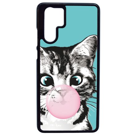 Bubble Cat - cica mintás Huawei P30 Pro tok